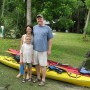 The Hawthorne family prepares to launch their kayaks on the Wekiva River (photo - CMF Public Media)